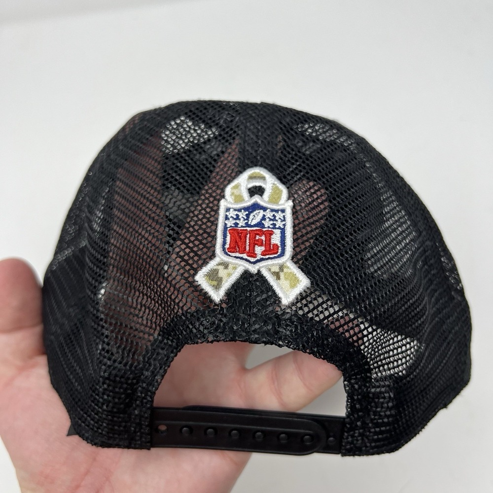 Philadelphia Eagles New Era Salute To Service Trucker 9Forty Camo Snapback Hat - Picture 9 of 14